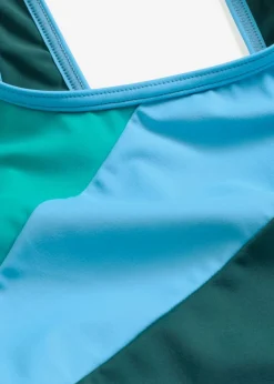 Bañador deportivo de secado rápido con inserto de contraste