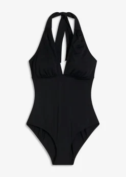 Bañador halter con profundo escote en V