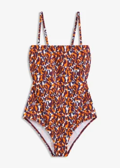 Bañador tipo bandeau con tirantes multiusos