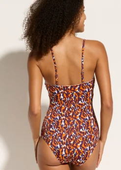Bañador tipo bandeau con tirantes multiusos
