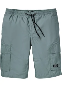 Bermudas cargo, con cintura elástica, corte regular