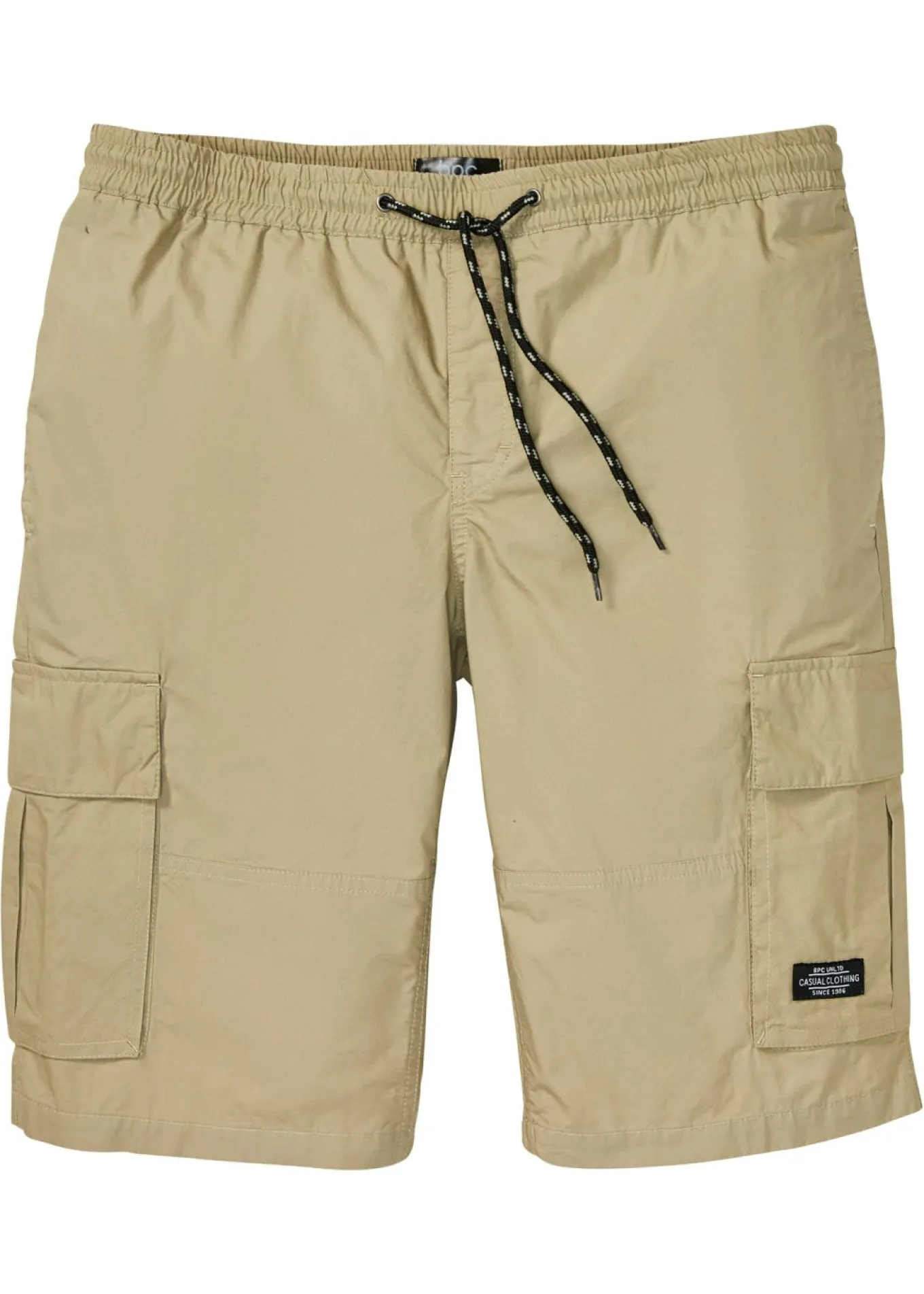 Bermudas cargo, con cintura elástica, corte regular