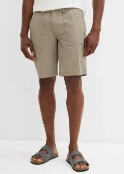 Bermudas con cintura cómoda, regular fit