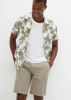 Bermudas con cintura cómoda, regular fit