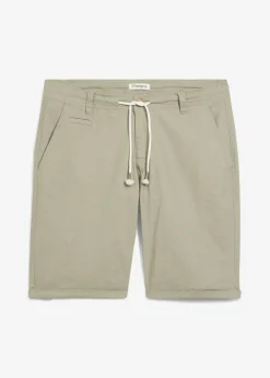 Bermudas con lino y corte regular