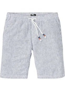 Bermudas con lino y corte regular