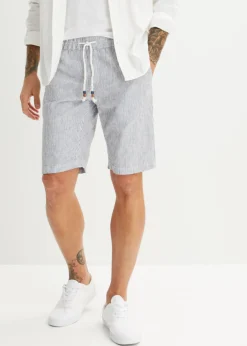 Bermudas con lino y corte regular