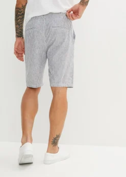 Bermudas con lino y corte regular