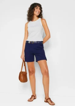 Bermudas de algodón con cinturilla elástica