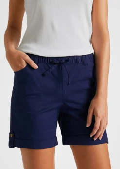 Bermudas de algodón con cinturilla elástica