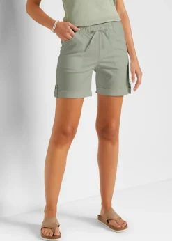 Bermudas de algodón con cinturilla elástica