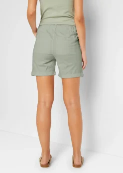 Bermudas de algodón con cinturilla elástica