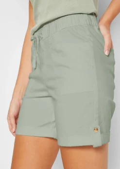 Bermudas de algodón con cinturilla elástica