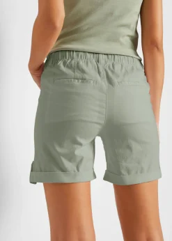 Bermudas de algodón con cinturilla elástica