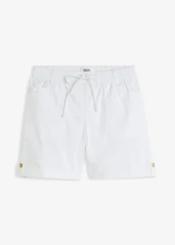 Bermudas de algodón con cinturilla elástica