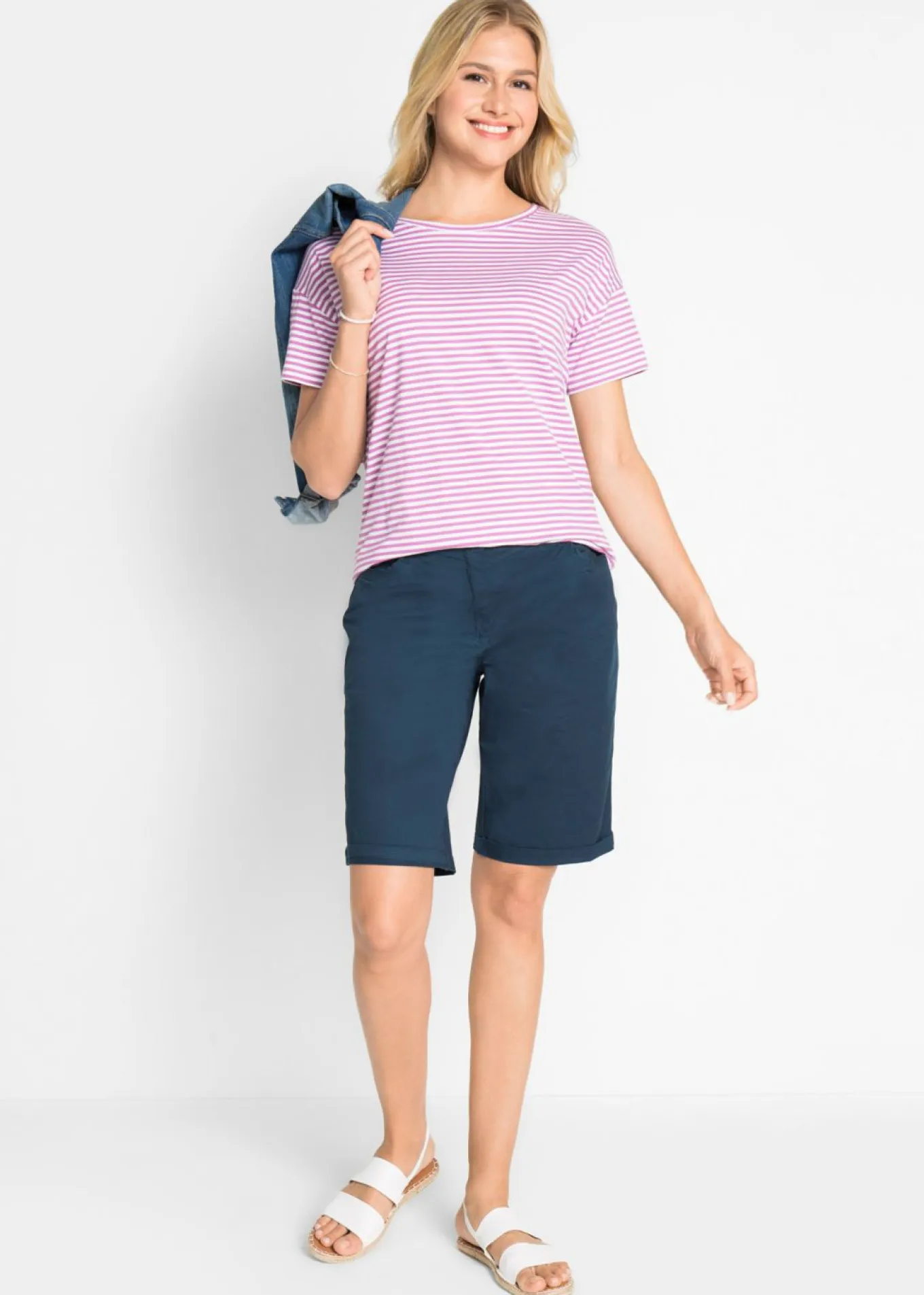 Bermudas de algodón con cinturilla cómoda