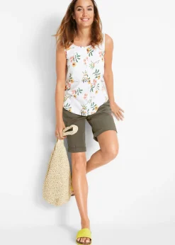 Bermudas de algodón con cinturilla cómoda