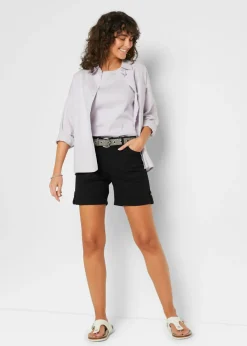 Bermudas de algodón con cinturilla elástica