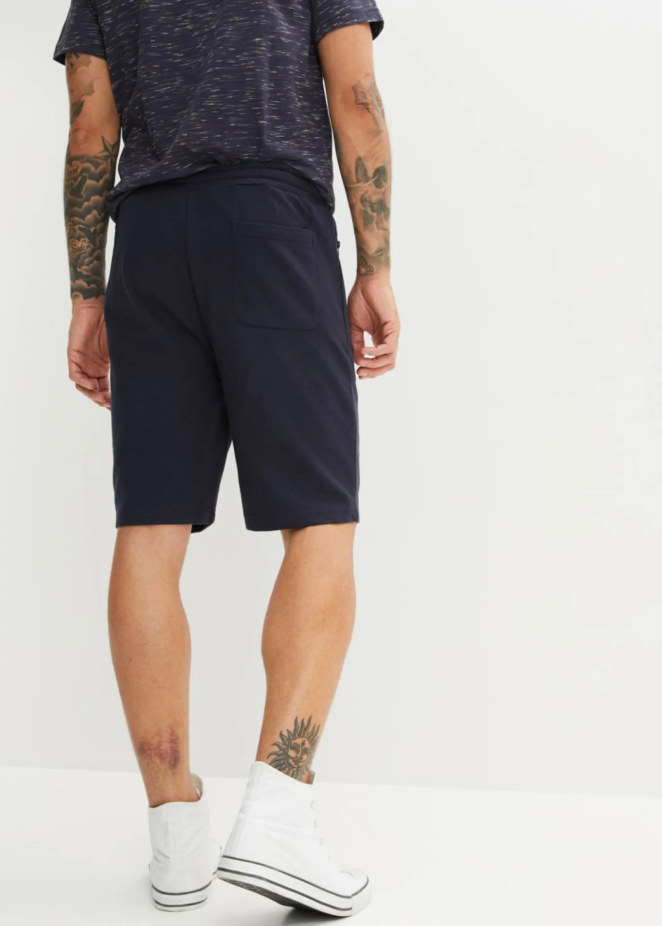 Bermudas de chándal con prácticos bolsillos con cremallera