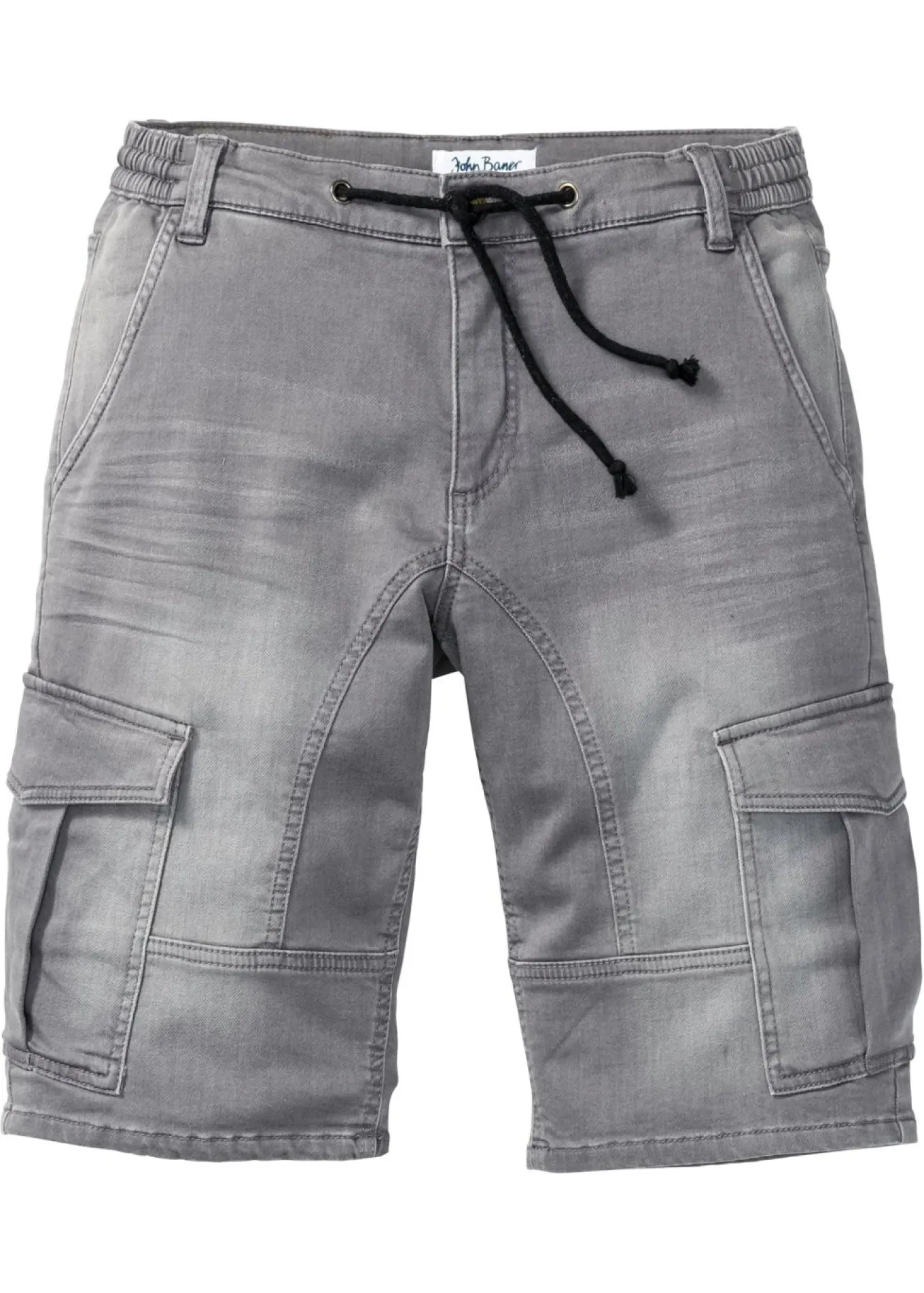 Bermudas de chándal estilo vaquero, regular fit