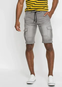 Bermudas de chándal estilo vaquero, regular fit