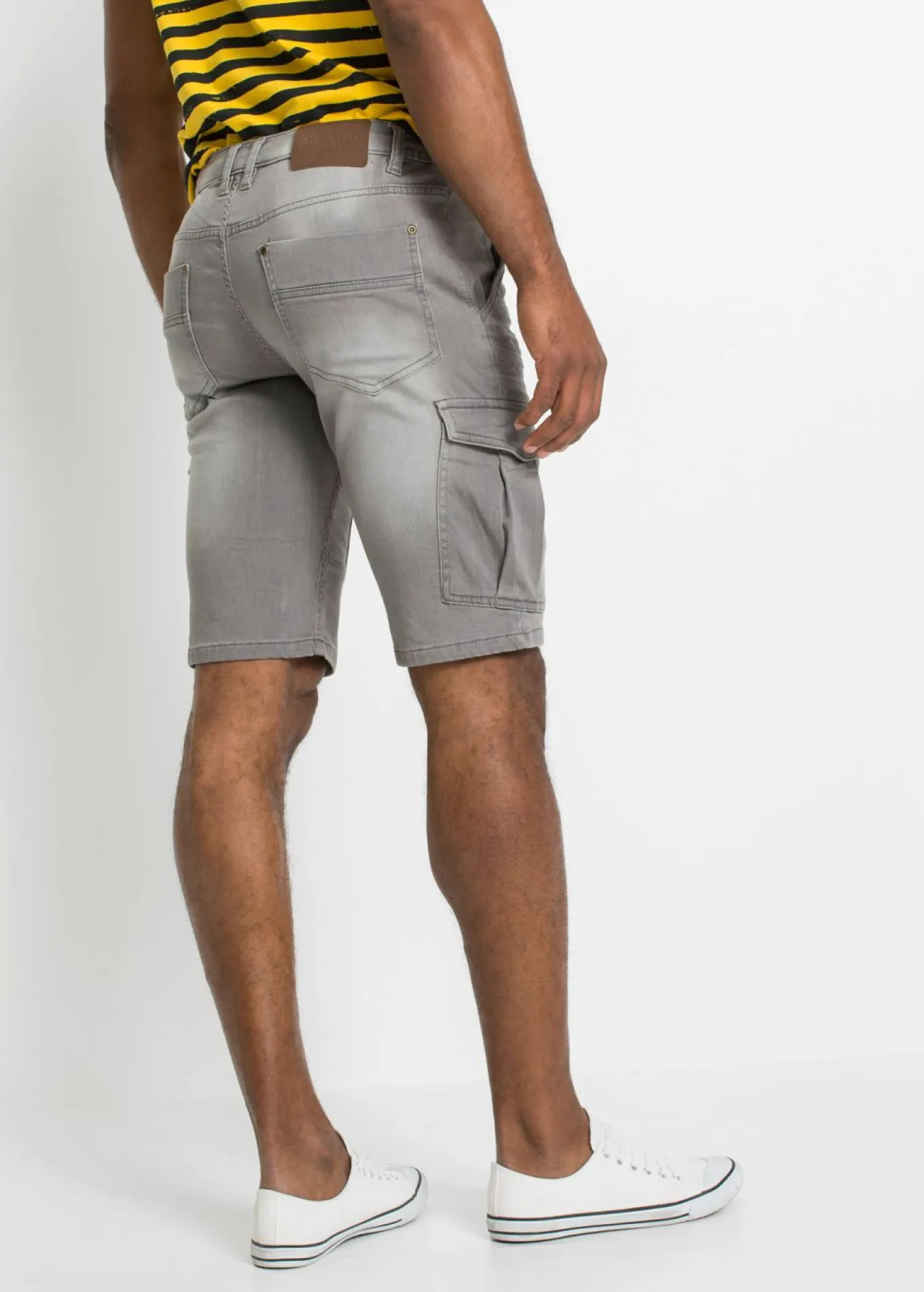 Bermudas de chándal estilo vaquero, regular fit