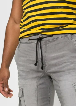 Bermudas de chándal estilo vaquero, regular fit