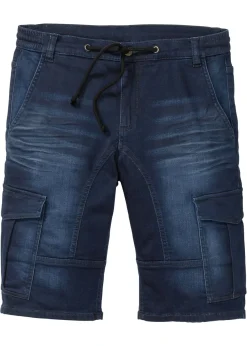 Bermudas de chándal estilo vaquero, regular fit