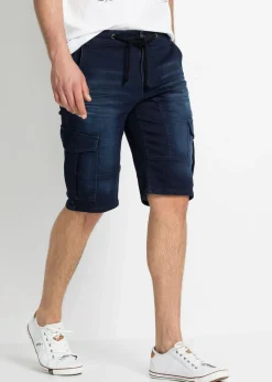 Bermudas de chándal estilo vaquero, regular fit