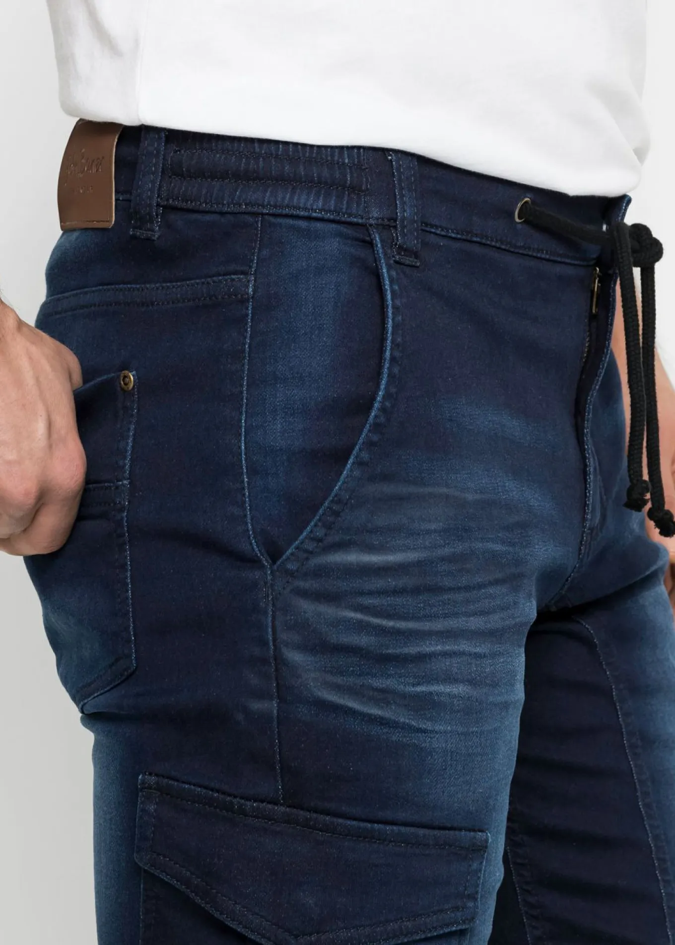Bermudas de chándal estilo vaquero, regular fit