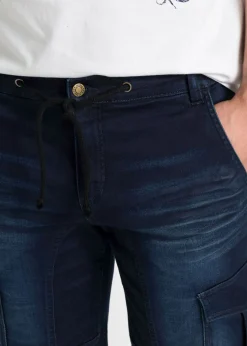 Bermudas de chándal estilo vaquero, regular fit
