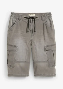 Bermudas de chándal estilo vaquero, regular fit
