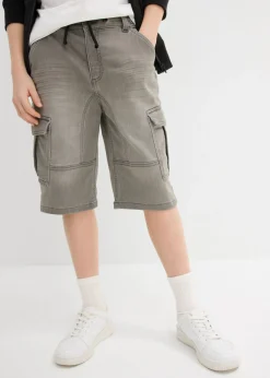 Bermudas de chándal estilo vaquero, regular fit