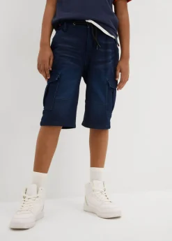 Bermudas de chándal estilo vaquero, regular fit