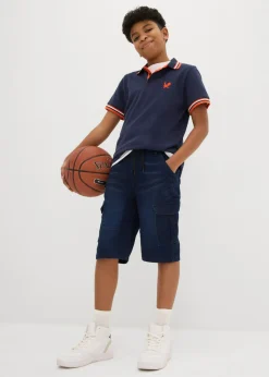 Bermudas de chándal estilo vaquero, regular fit