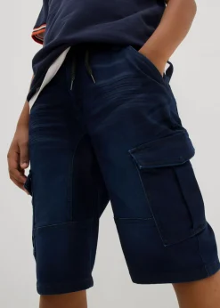 Bermudas de chándal estilo vaquero, regular fit