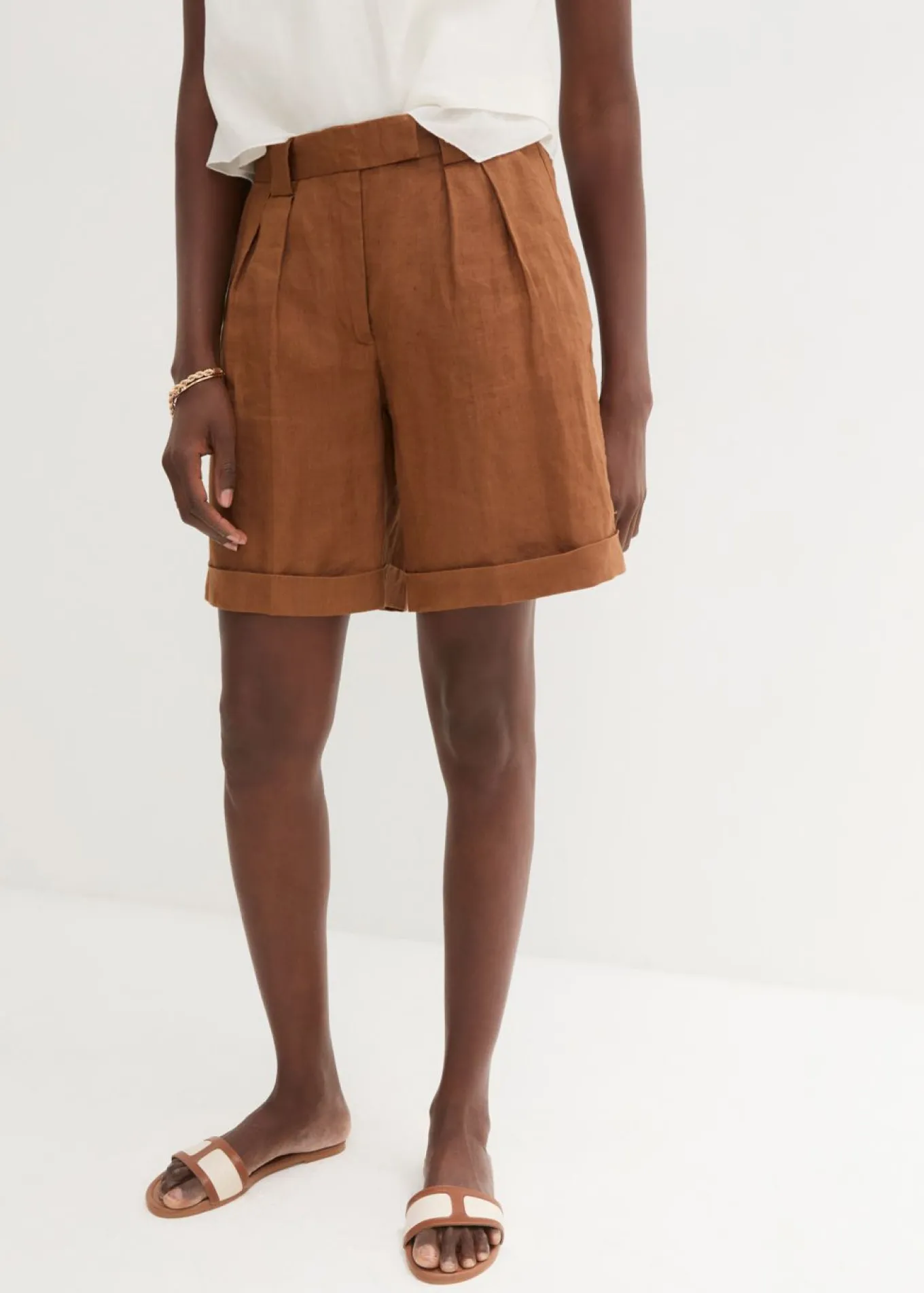 Bermudas de lino puro