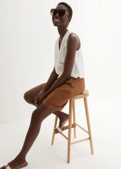 Bermudas de lino puro