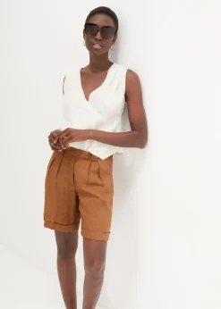 Bermudas de lino puro