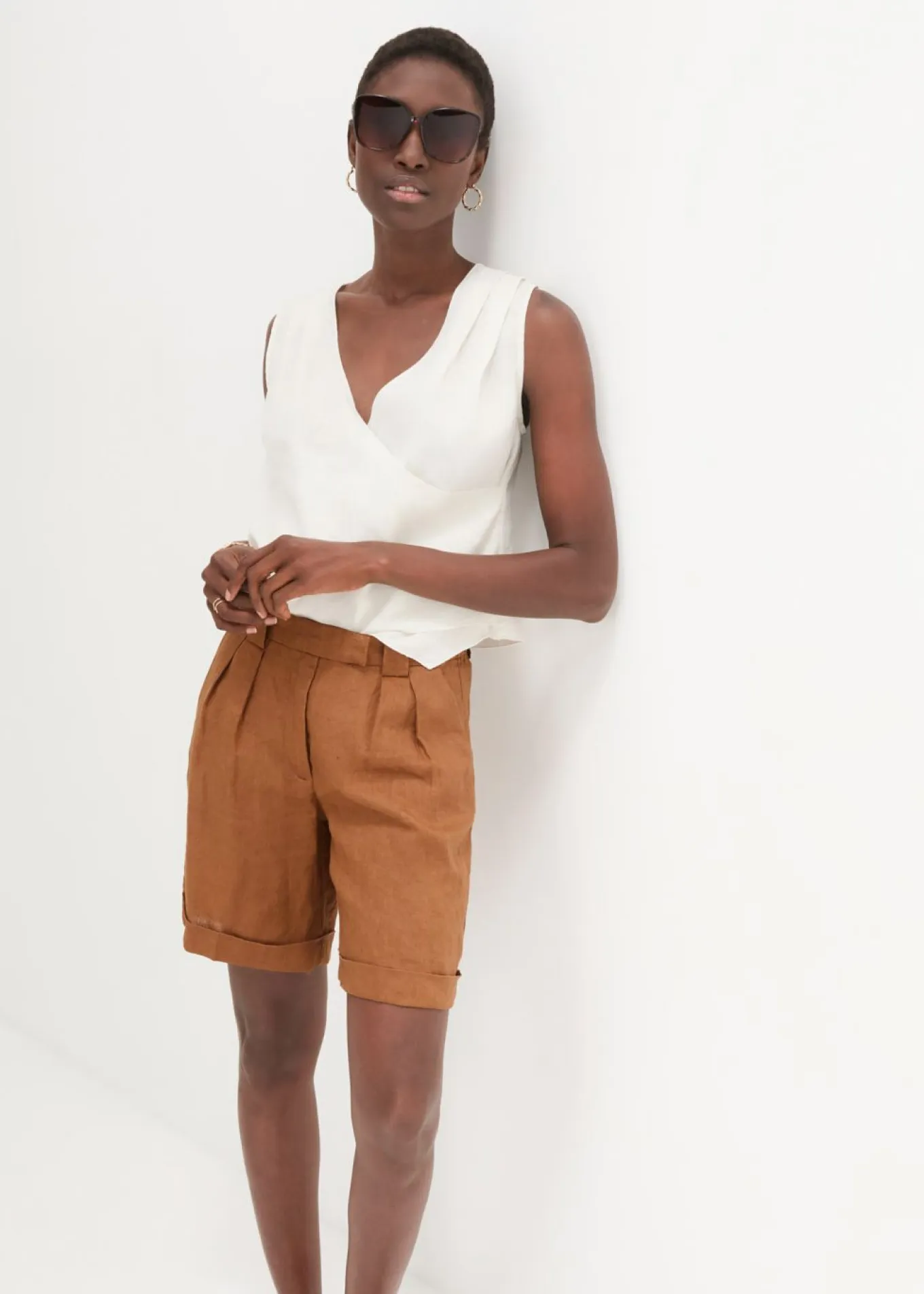 Bermudas de lino puro