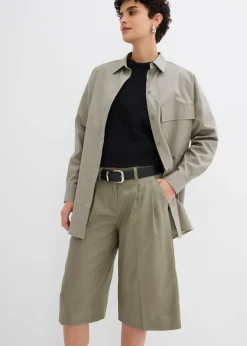 Bermudas de lyocell fluido