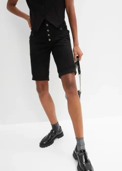 Bermudas de mezcla de algodón elástico