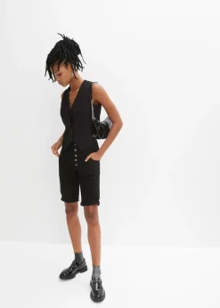 Bermudas de mezcla de algodón elástico