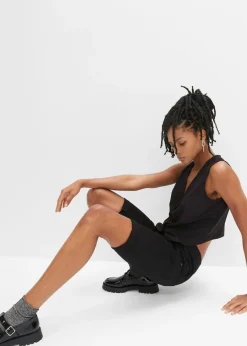 Bermudas de mezcla de algodón elástico