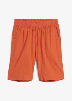 Bermudas de mezcla de lino y viscosa