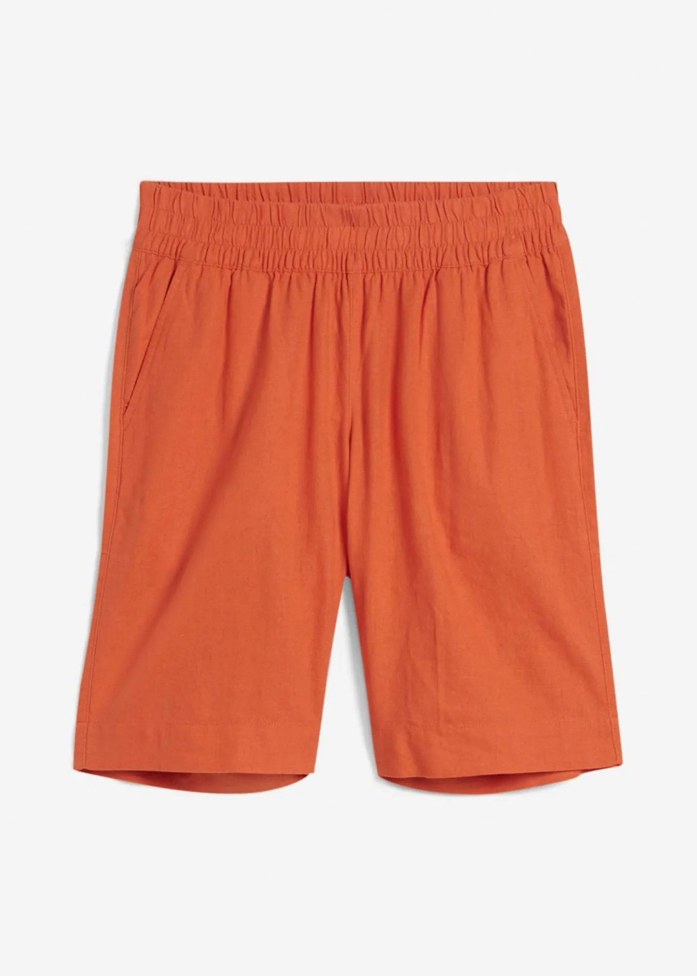 Bermudas de mezcla de lino y viscosa