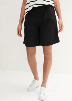 Bermudas de mezcla de lino y algodón