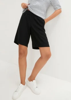 Bermudas de mezcla de lino y viscosa
