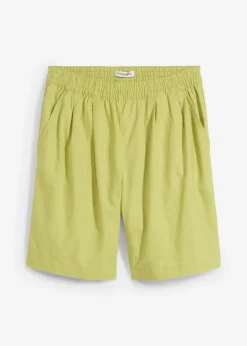 Bermudas de mezcla de lino y algodón