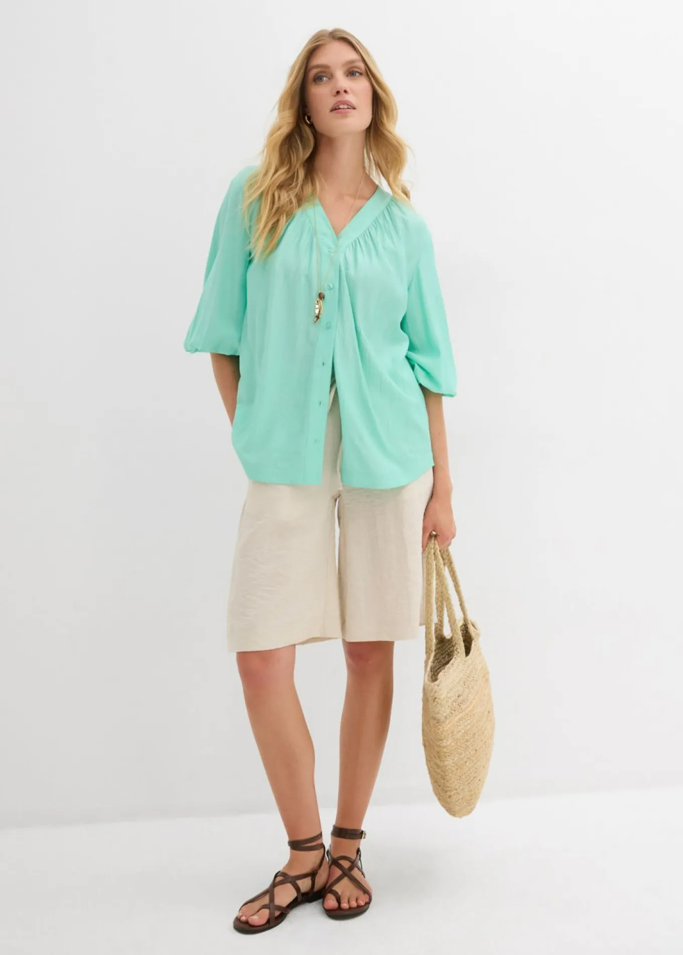 Bermudas de mezcla de viscosa fluida